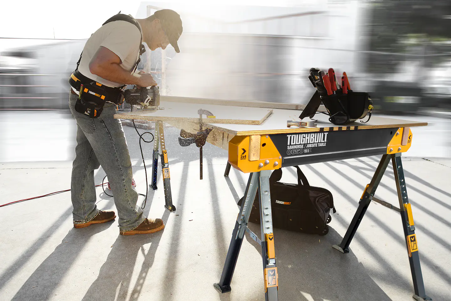 PACK DE 2 CABALLETES MESA DE TRABAJO TOUGHBUILT TB-C650 3