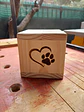 Anfora  de madera para cenizas de mascotas - Miniatura 5