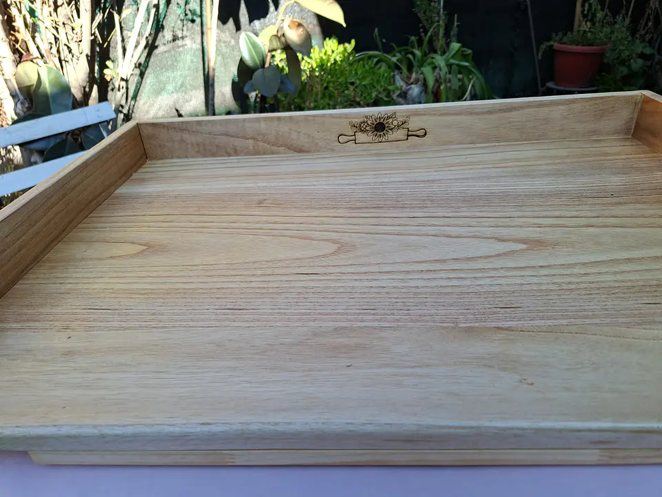 Tabla Amasar Madera Nativa ( KIRI ) 65 x 45 cms Top OIl 100% Grado Alimenticio 5