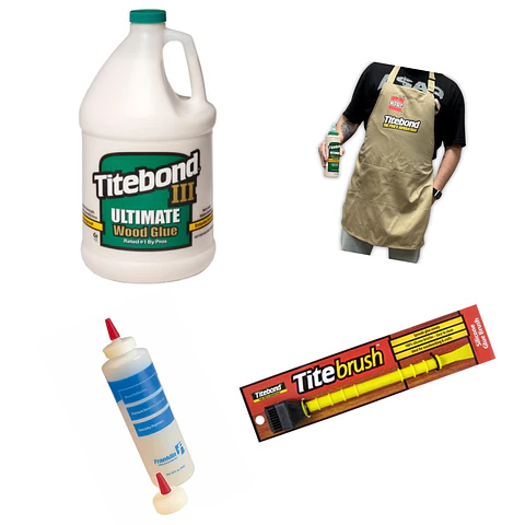 TITEBOND 3 PACK GALON 4,2 KG + TITEBRUSH + DISPENSADOR- INCLUYE DELANTAL CARPINTERO