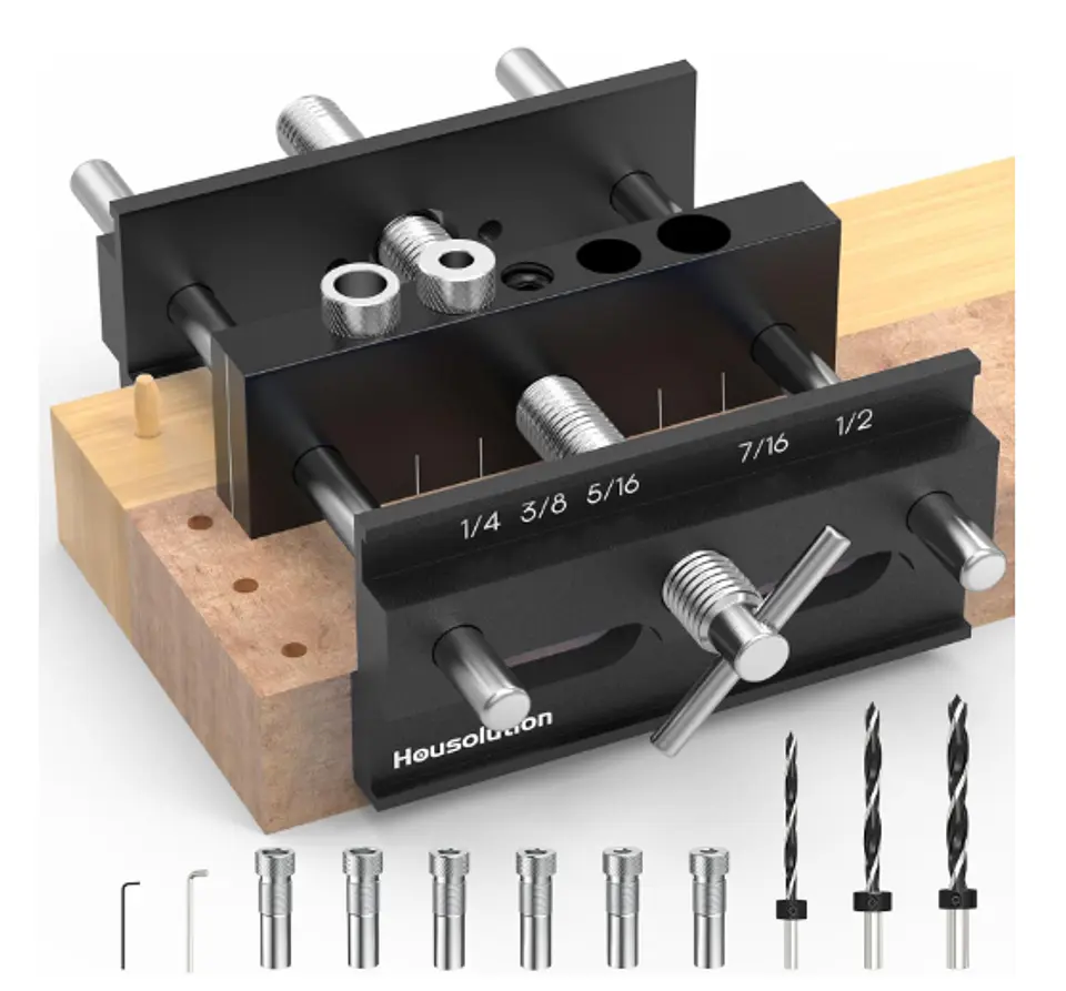 Kit de Plantilla Carpintería Autocentrante de 6 pulgadas para agujeros rectos. 1