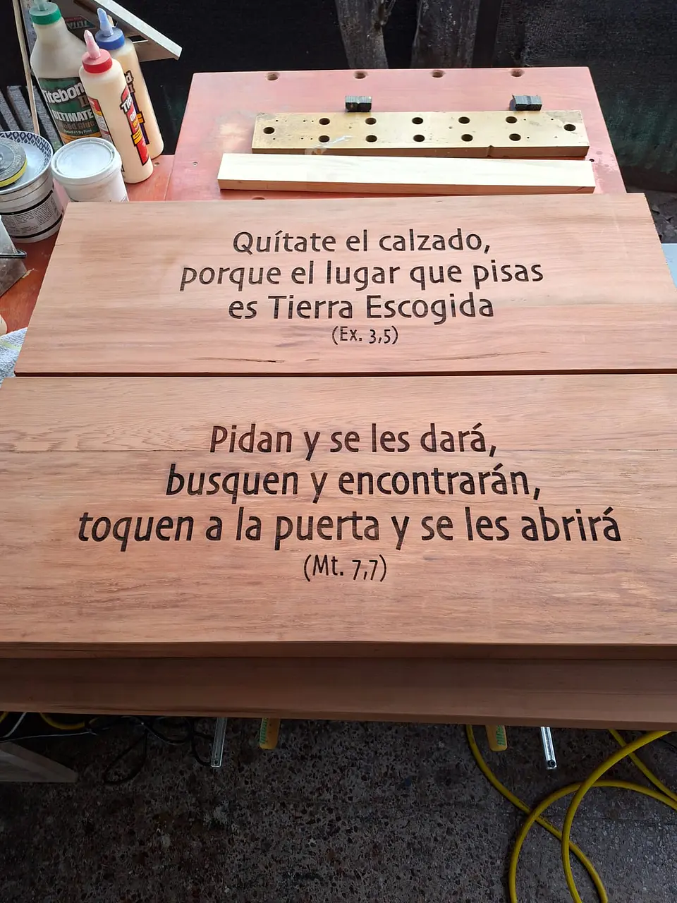 Cubo de Madera con Código QR 38