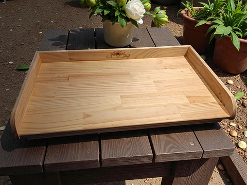 Tabla de Amasar Artesanas Pino Radiata Jumbo Premium 75 x 45 cm con Uslero