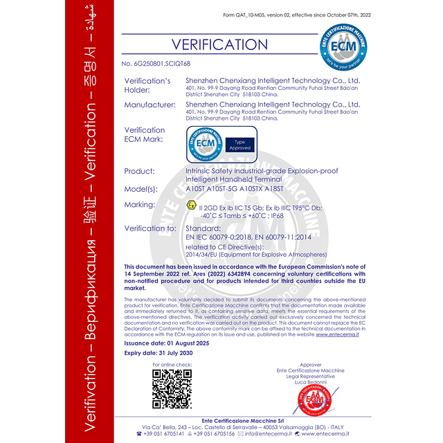 Tablet Intrínseco ATEX 10,1 Pulgadas. 4G IP 68 Rugged Estándar Militar