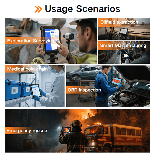 Tablet Intrínseco ATEX 10,1 Pulgadas. 4G IP 68 Rugged Estándar Militar