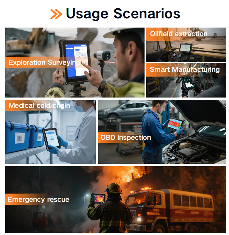 Tablet Intrínseco ATEX 10,1 Pulgadas. 12 GB Ram 256 SSD 4G IP 68 Rugged Estándar Militar 6