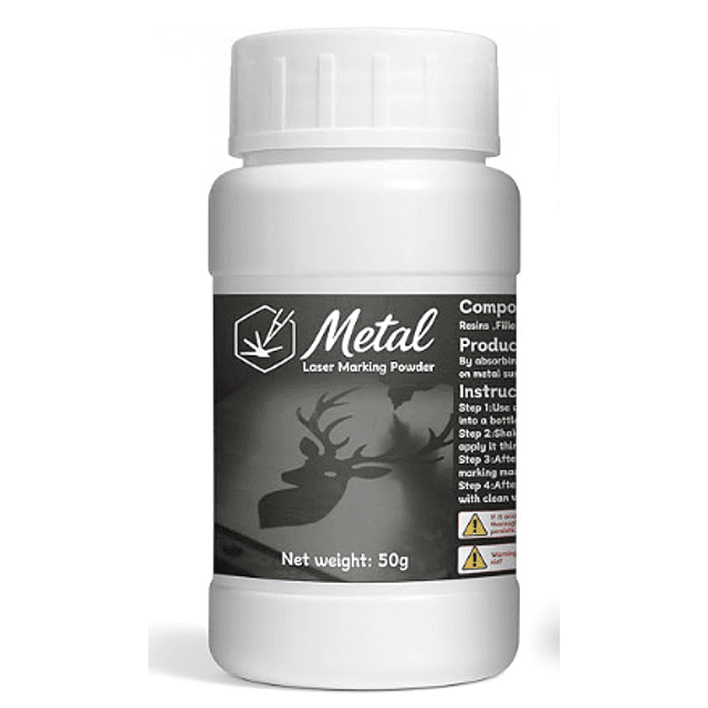 KIT POLVO PARA GRABADO LASER EN CO2