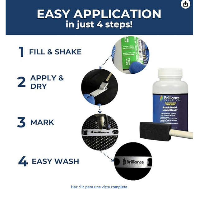 KIT POLVO GRABADO LASER CO2  BRILLIANCE- FIBRA - YAG - DIODO  POLVO CON PINCEL