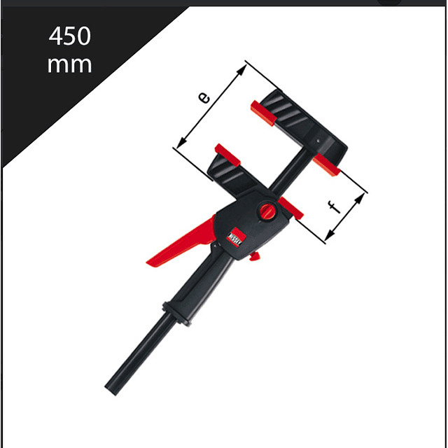 Bessey Prensa Rápida para Madera DuoKlamp 450mm Bessey