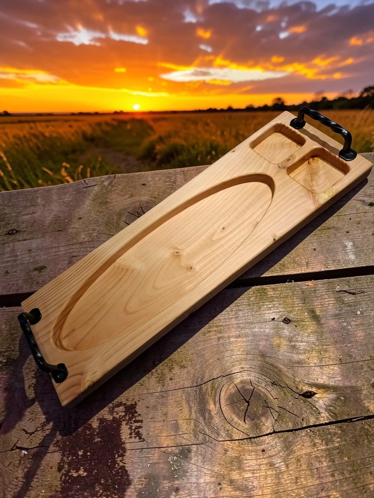 Tablas Asado y Picoteo  Premium Pino Oregón Reciclado ( Tablas largas y gruesas ) 5