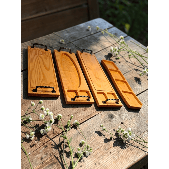 Tablas Asado y Picoteo  Premium Pino Oregón Reciclado ( Tablas largas y gruesas )