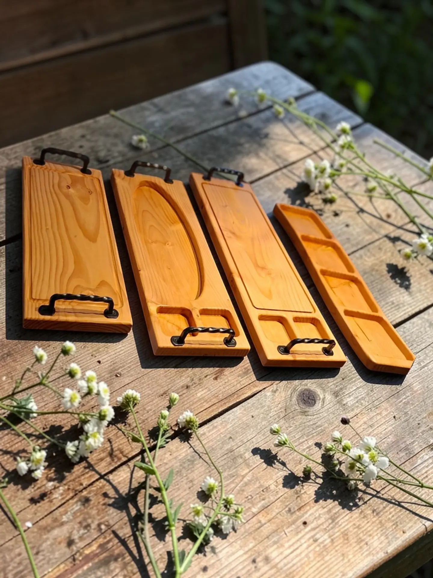 Tablas Asado y Picoteo  Premium Pino Oregón Reciclado ( Tablas largas y gruesas ) 8