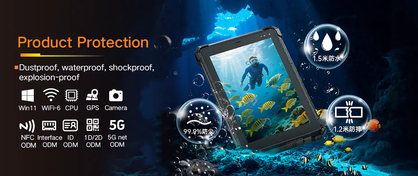 TABLET CENAVA  WINDOWS INTRINSICO  INTEL I5  8GB RAM 256 SSD RUGGED IP68 10,1 PULG.  ATEX  8