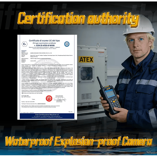 Cámara Digital Intrínseca ATEX IP 68  EX05 