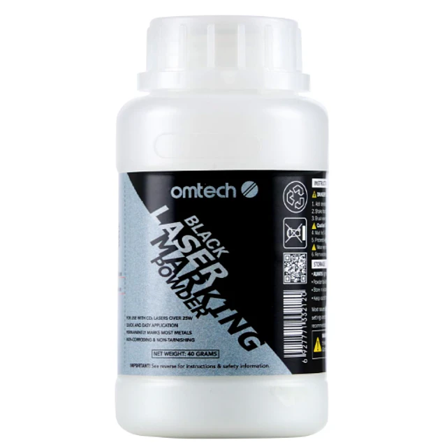KIT POLVO OMTECH PARA GRABADO LASER EN CO2