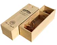 Caja Madera Botella Vino 750 cc tipo Dominó Sustentable grabada Láser. - Miniatura 4