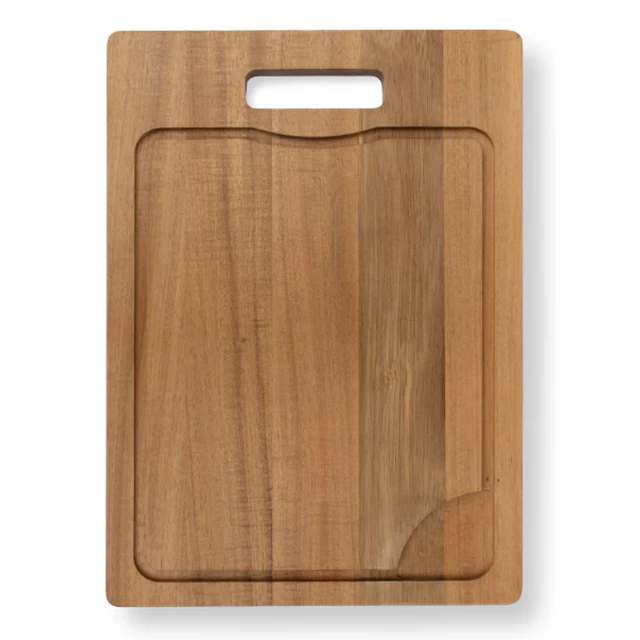 TABLA ASADOS MADERA ACACIA DE 45 CMS LARGO X 30  ANCHO 15 mm  GRABADA LASER