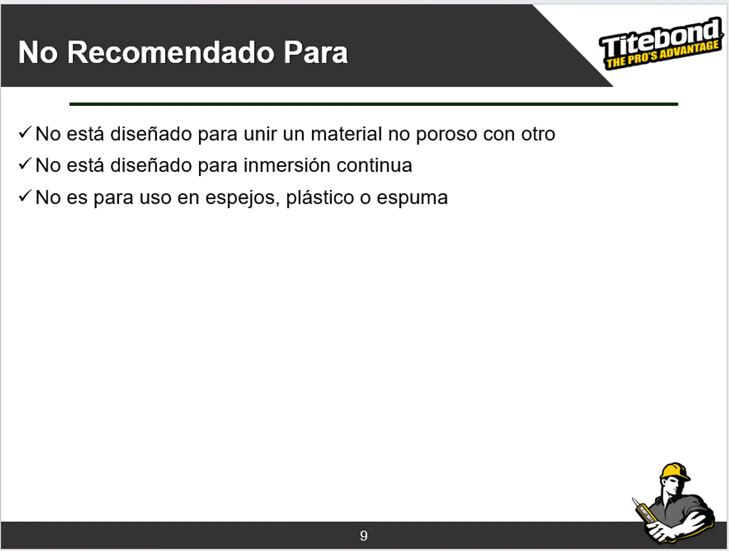 Adhesivo Montaje Titebond Provantage Heavy Duty 283g 12