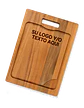 TABLA ASADOS MADERA ACACIA DE 45 CMS X 30 CMS ANCHO 15 mm GRABADA LASER - Miniatura 6