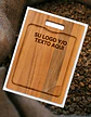 TABLA ASADOS MADERA ACACIA DE 45 CMS X 30 CMS ANCHO 15 mm GRABADA LASER - Miniatura 4