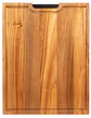 Tabla de Asado Acacia Con Bandeja Metálica 41,5 x 32 cm Personalizada grabada láser - Miniatura 3