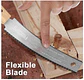 Sierra de mano Japonesa p/madera, Sierra de 6 pulgadas, Hoja flexible de doble filo 17/11 TPI - Miniatura 3