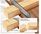 Sierra de mano Japonesa p/madera, Sierra de 6 pulgadas, Hoja flexible de doble filo 17/11 TPI - Miniatura 4