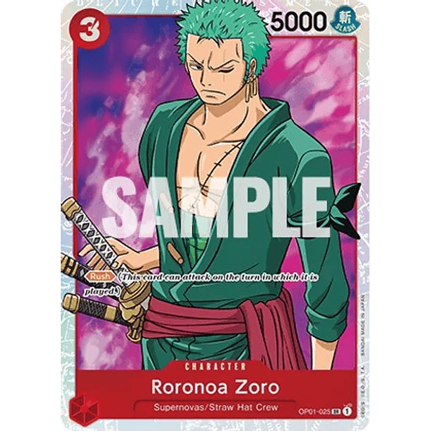 Roronoa Zoro (SR) - Romance Dawn (OP01) 