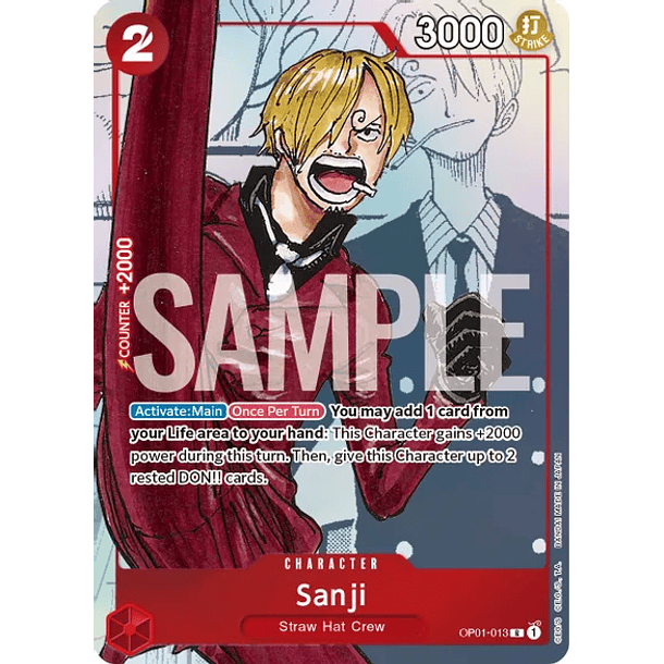 Sanji - OP01-013 (Alternate Art) - One Piece Promotion Cards (OP-PR) 