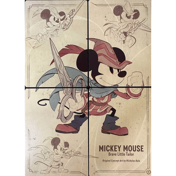 Mickey Mouse - Brave Little Tailor Puzzle Insert (4 piezas) - The First Chapter 
