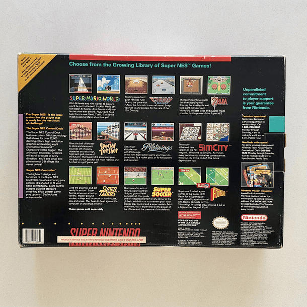 CONSOLA SUPER NINTENDO SNES CIB US 2