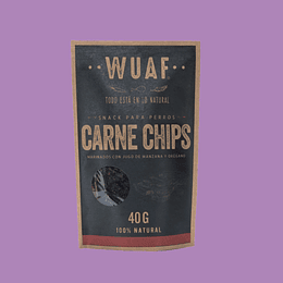 Snack Wuaf Chip Carne 40gr