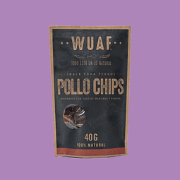 Snack Wuaf Chip Pollo 40gr