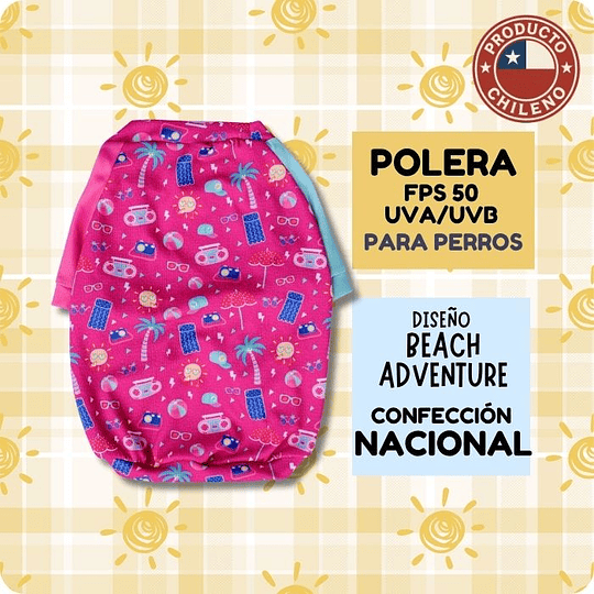  Polera Quickdry® UV 50+ Beach adventure