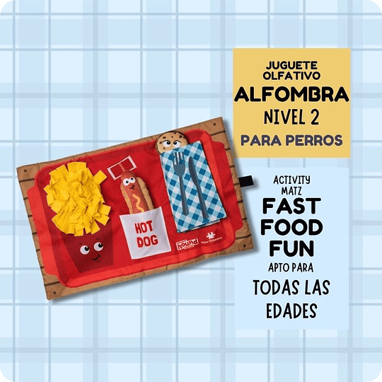 Alfombra olfativa - Activity Matz - Fast Food Fun