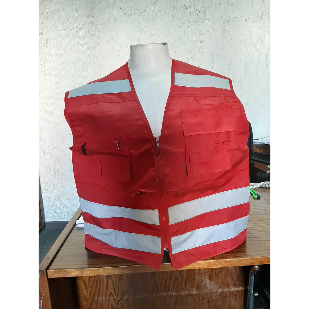 Chaleco Geólogo Guardias de Seguridad Rojos  2
