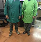 Delantal Cruzado para packing tipo kimono con amarra costados tela Poplin - Miniatura 1