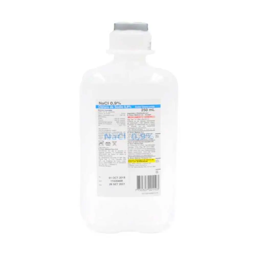 Suero Cloruro de sodio 0,9% 250 ml Braun