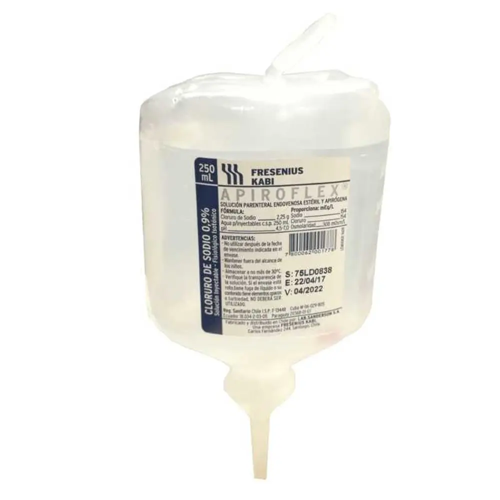 Cloruro de Sodio 0,9% Matraz 250 ml Fresenius