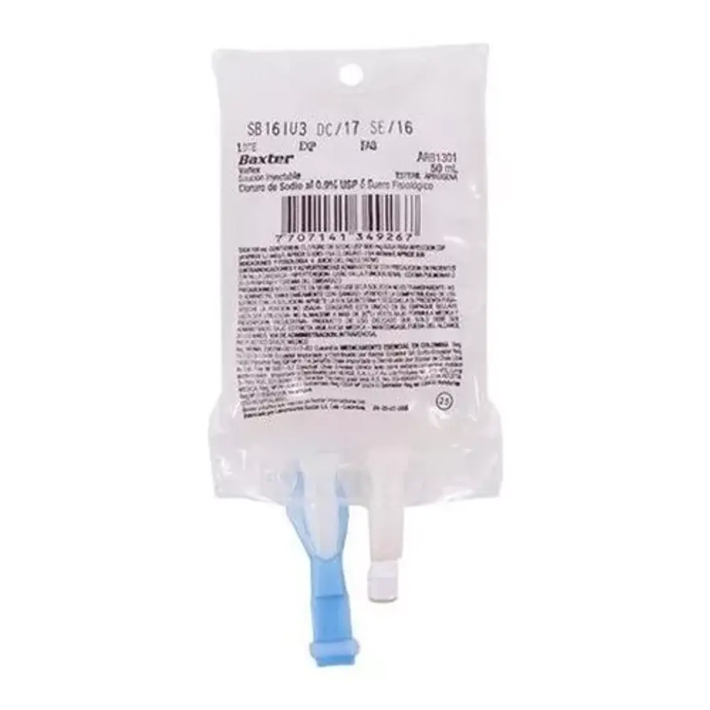 Cloruro de Sodio 0,9% bolsa flex 250ml Baxter