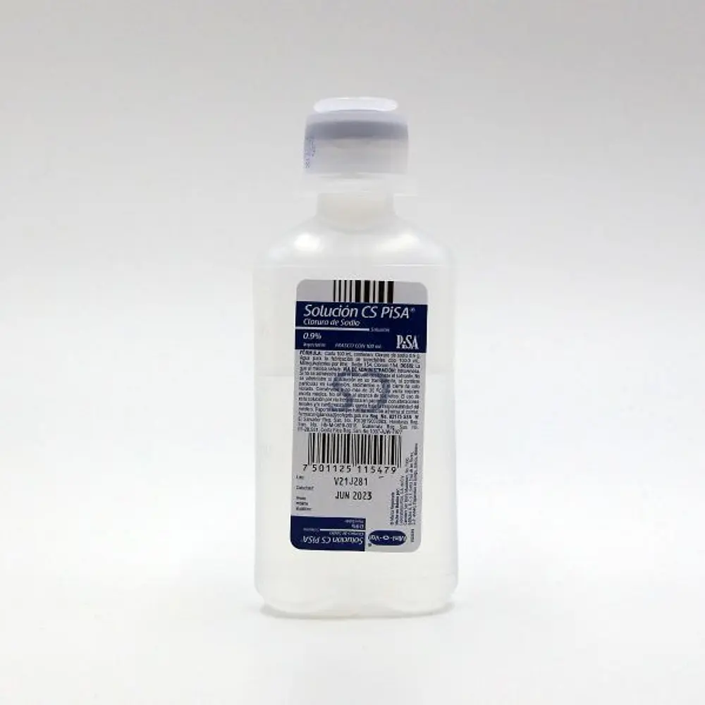 Cloruro de Sodio 0,9% frasco 100ml Pisa