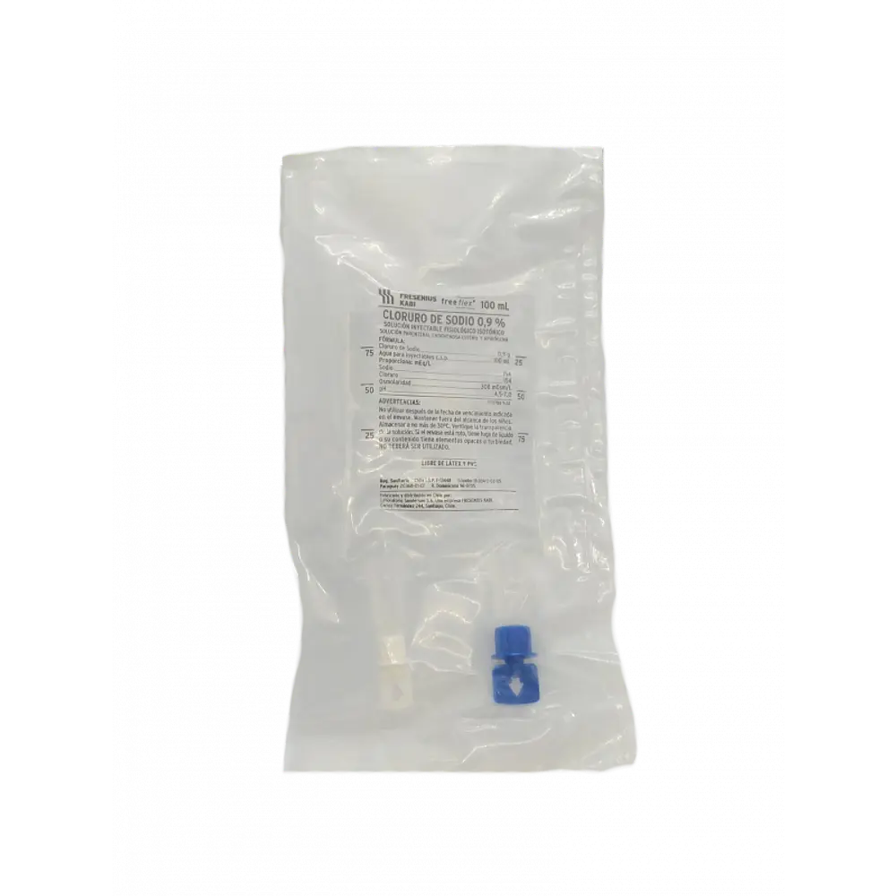 Cloruro de Sodio 0,9% bolsa flex 100 ml Fresenius