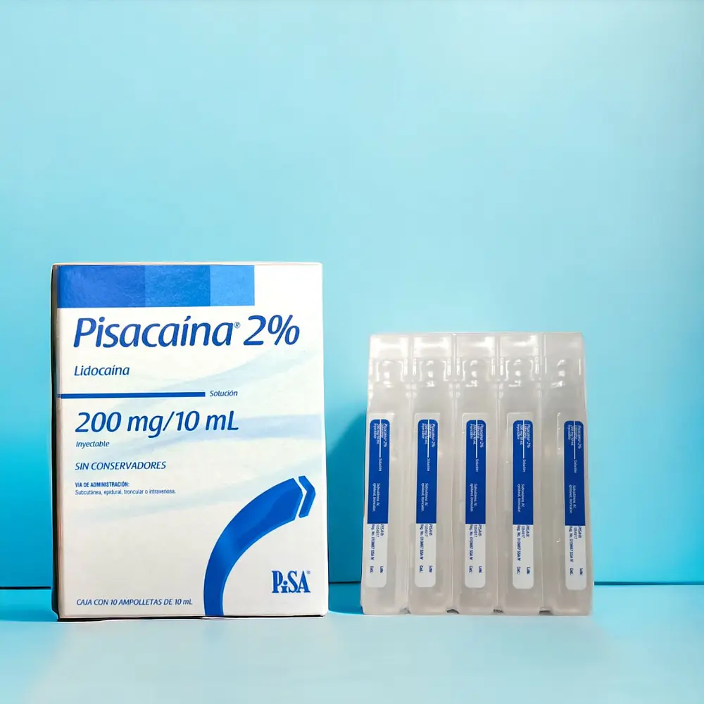 Lidocaina Pisacaína 2% 200mg/10ml