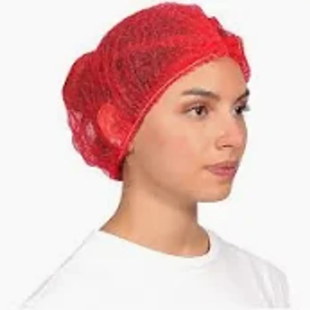 Cofias color Rojo desechables bolsa x 100 unidades 2