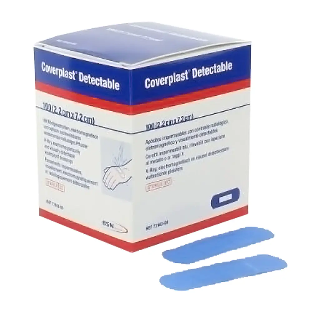 Parche detectable coverplast color azul o Leukoplast segun disponiblidad 1