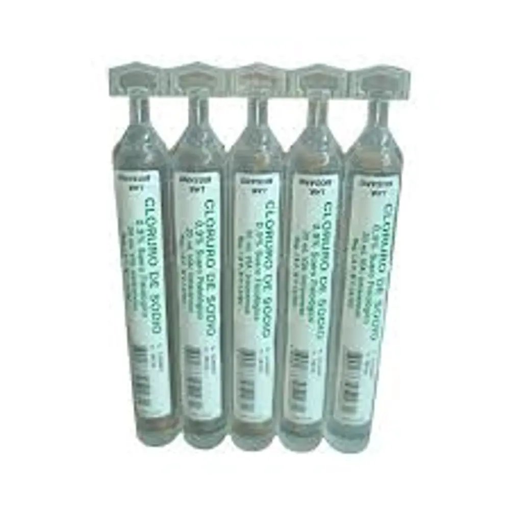 Cloruro de Sodio 0,9% Suero fisiológico ampolla 20ml  Biosano