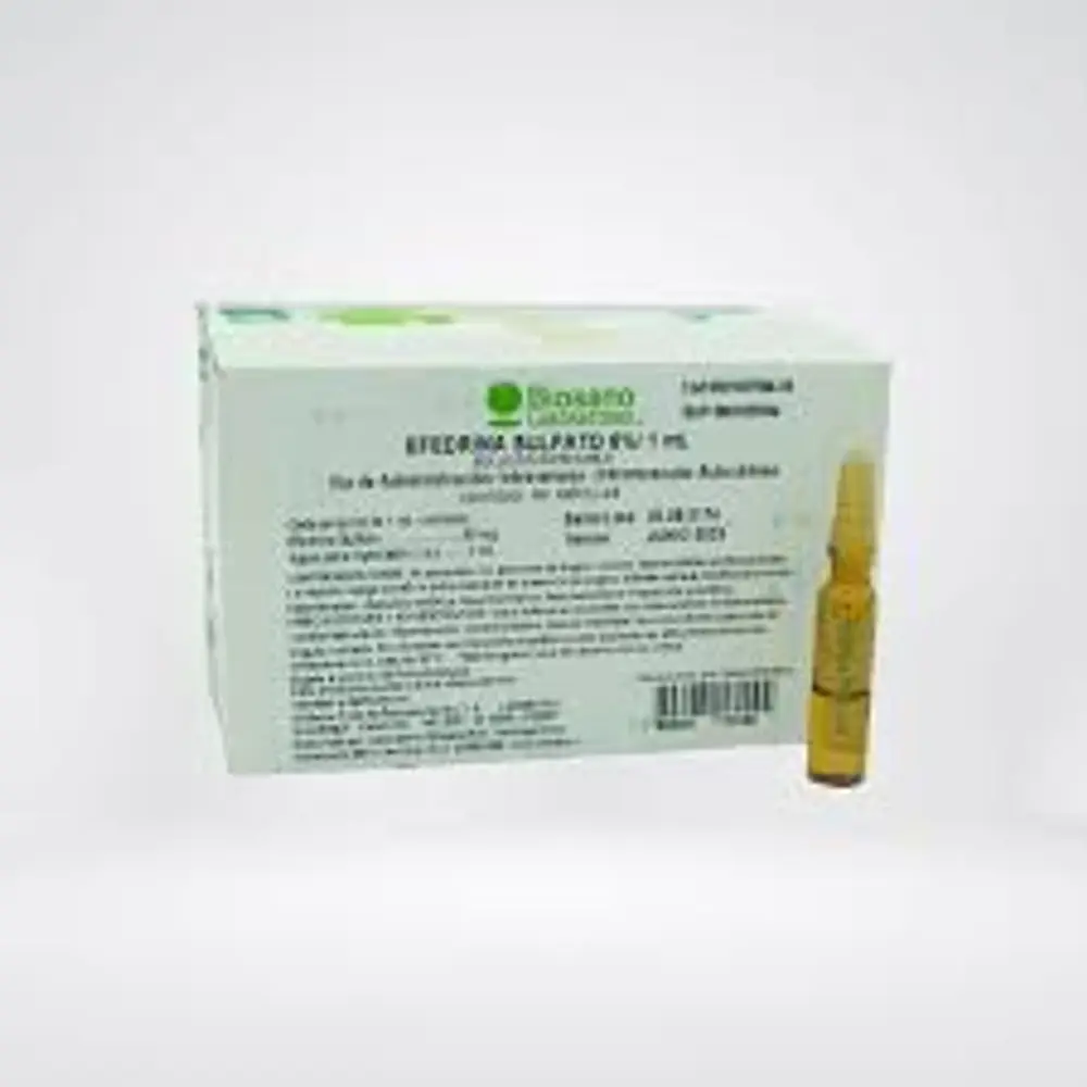 Efedrinas Sulfato 6% 1ml x 1 ampolla c100 Biosano
