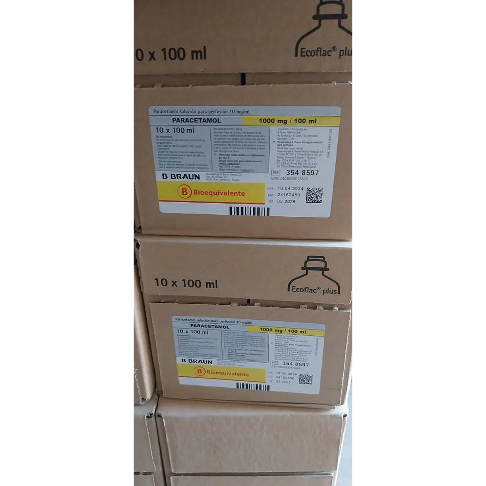 PARACETAMOL 10MG/ML 100ML Solución para Perfusión c10 BBRAUN   