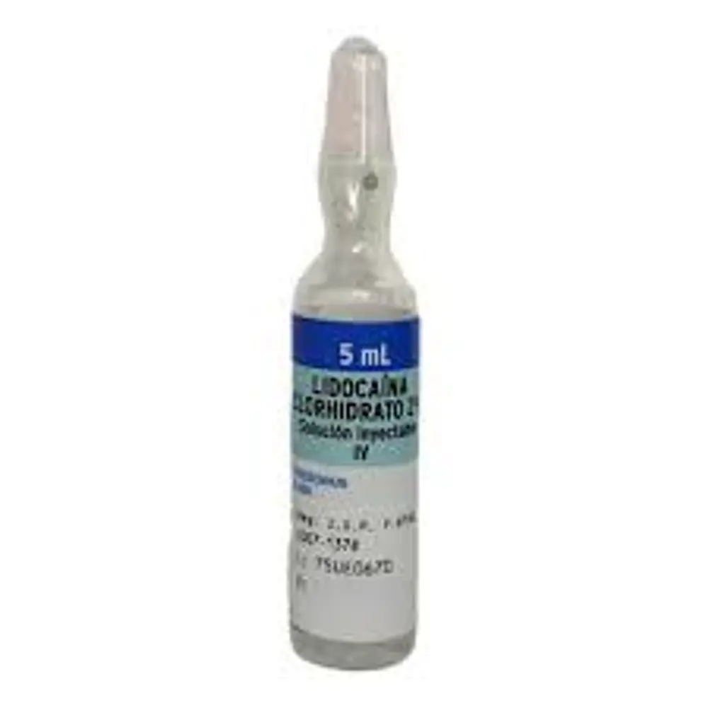  LIDOCAINA HCI 2% 5ML SOLUCIÓN INYECTABLE c100 (Fresenius) ampolla de vidrio