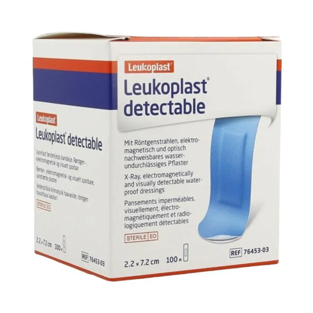 Parche detectable coverplast color azul o Leukoplast segun disponiblidad 2